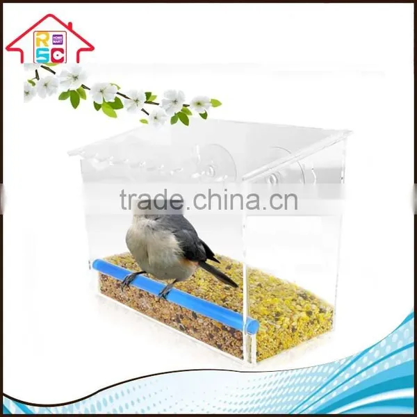 Wholesale Large Clear Window Wild Bird Feeder With Strong Suction Cups