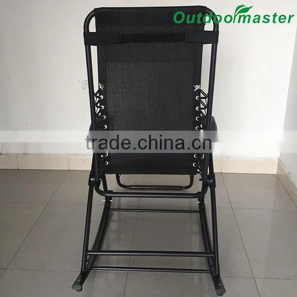 Backyard Lounge Porch Seat Zero Gravity Steel Folding Rocking Chair photo-5