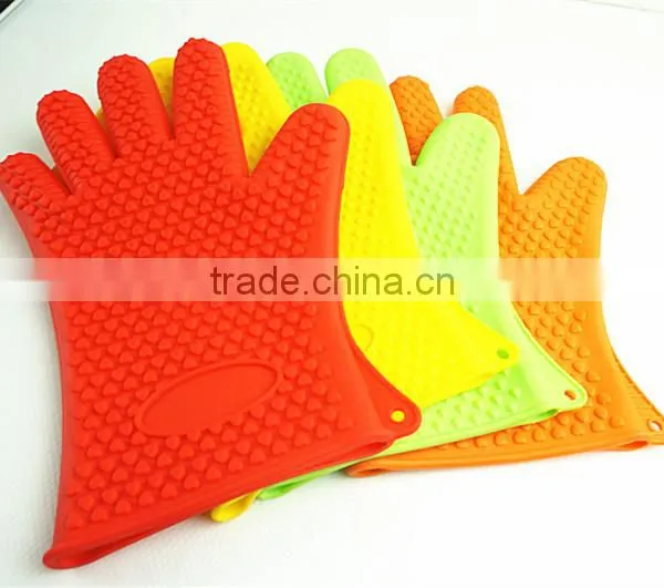 11030 Silicone Heat Resistant Grilling BBQ Gloves for Cooking, Baking, Smoking & Potholder photo-4