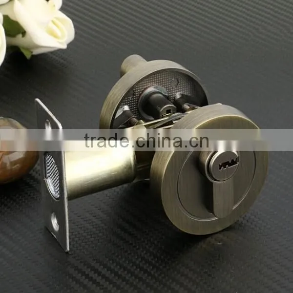 Satin Nickel Zinc Alloy Heavy Duty Entry Single Cylinder Dead Bolt Door Lock photo-2