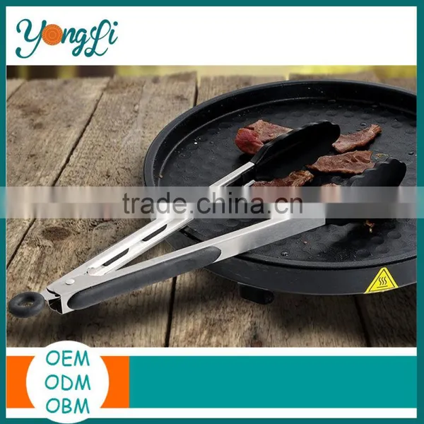 Tongs With Lock Grip Serving Stainless Steel for Beaker Scissor/Cake/Salad/BBQ Meat Tongs photo-4