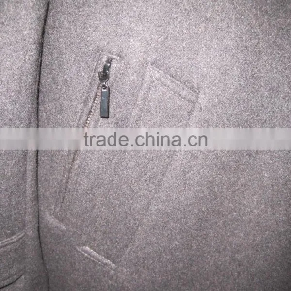 Men Coat /blazer With 2 Zipper Pockets and Lapel Collar photo-2