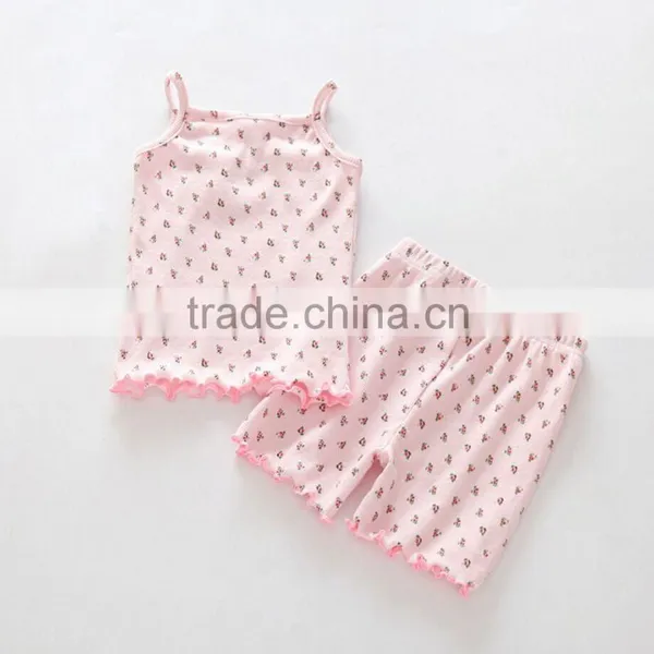 OEM ODM Good Quality Baby Clothing Sets Wave Bottom Vest With Shorts Twinset photo-2