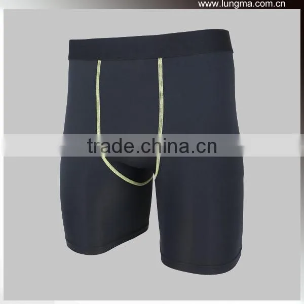 (Flatlock)Mens Compression Boxer Shorts photo-5