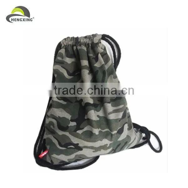 Direct Factory Manufacturer Promotional Nylon Drawstring Bag/Drawstring Backpack With Reinforced PU Corners photo-3
