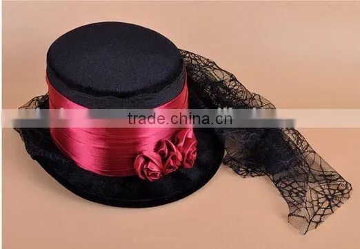 Adult Halloween Vampire Top Hat , Vampire Top Hat ,vampire Hat photo-2