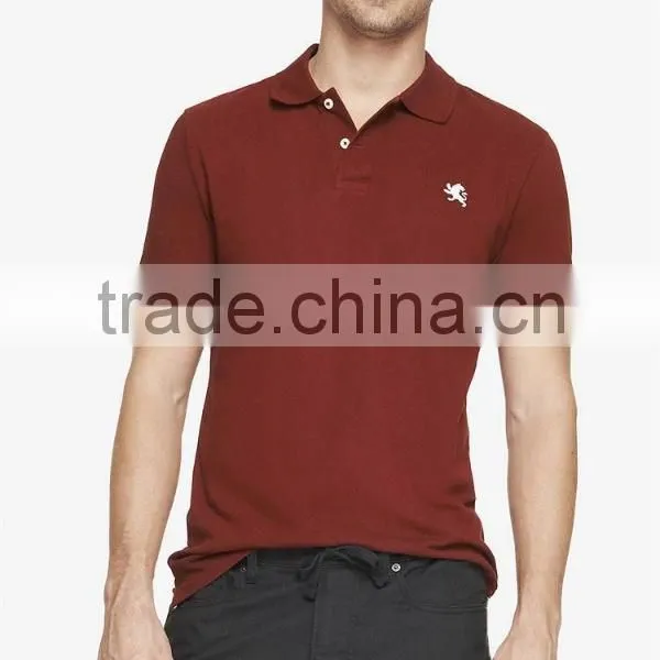 2015 Collar Design Mens Sports Slim Fit Pique Original Mens Polo T-shirts photo-4