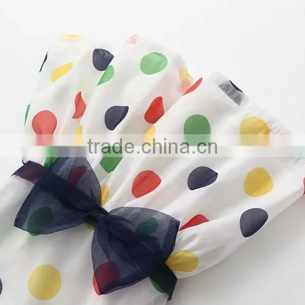 Fashion 100%cotton Lovely Baby Girl Dresses photo-3