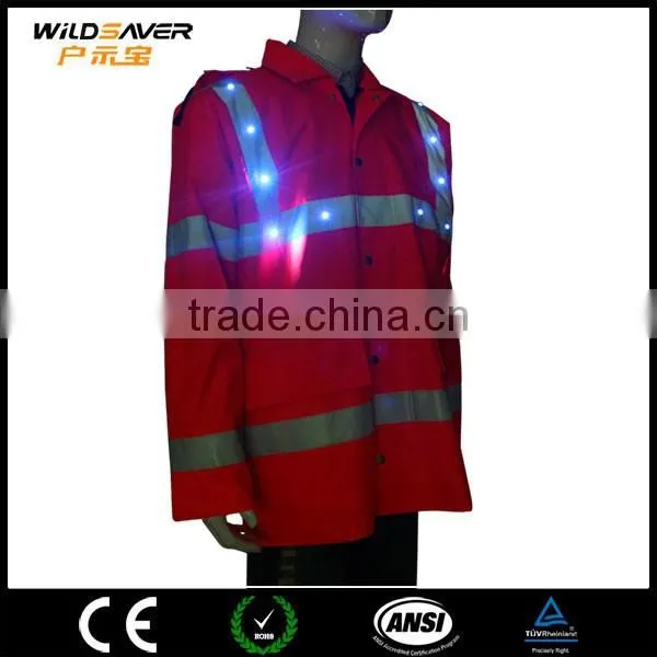 Led Safety Reflective Red Security Uniform/photographer Vest Jacket photo-3