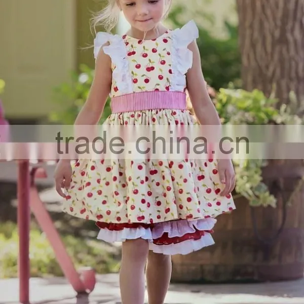 Baby Boutique Clothing Giggle Moon Remake Kids Lace Pants Wholesale Baby Smocked Dresses photo-2