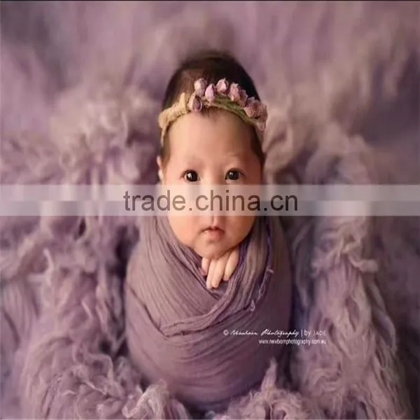 Newborn Knit Stretch Wrap Baby Backdrop Baby Swaddle Sack Photography Props Large Size Blanket Photo Props photo-4