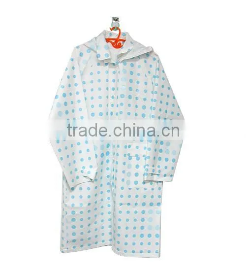 Hot Sale! High Quality Waterproof PVC/Polyester Raincoat photo-2