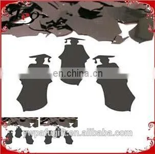 Black Graduation Silhouette Confetti