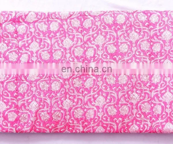 Indian Latest Hand Block Cotton Fabric Crafting Dressmaking Sewing Fabric By Meter photo-2