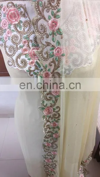 2017 Casual Party Wear Stylish Semi-Stitched Salwar Kameez / Heavy Embroidery Work Georgette Suits (salwar Kameez Suits) photo-3