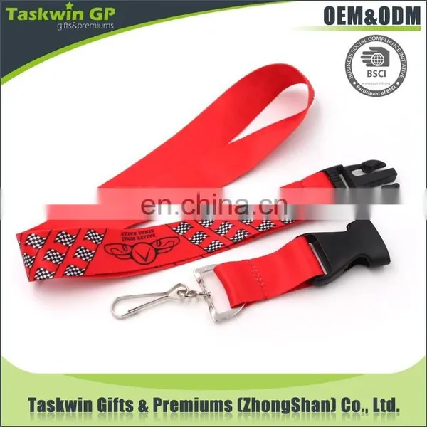 Top Quality Cheap Sublimation Key Polyester Lanyards With Movable Clip photo-4