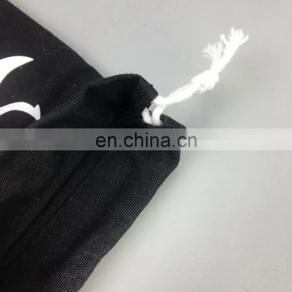Custom Logo Cheap Cotton Shoe Bag Packaging Drawstring Bags With Two Strings photo-6