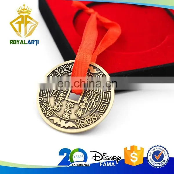 Shiny Gold Die Struck Custom Religious Coin photo-3