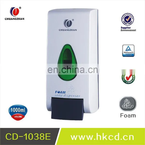1000ml Wholesale Bottle/Bag Refill Foam Soap Dispenser/ Hand Sanitizer Dispenser CD-1038E