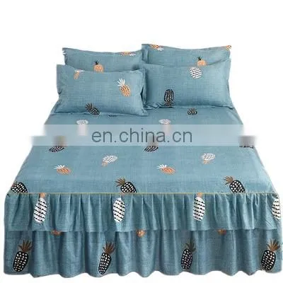 Wholesale Bed Skirt Set Bed Skirt 100% Polyester Bed Skirt Cover Set photo-2