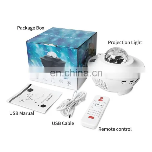 Adjustable Starry Projector 21 Lighting Modes Bluetooth Music Star Night Light Projector With Remote Control photo-7