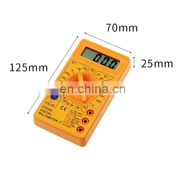 FRANKEVER LCD Voltage Current Digital Multimeter DT830B Pocket Multimeter photo-6