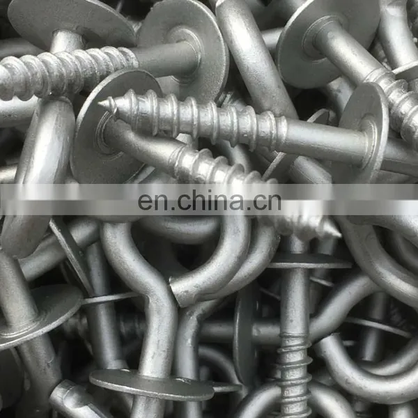 China Manufacturer Carbon Steel Eye Hook Screw With Washer Self Tapping Eye Screw photo-2
