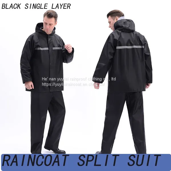 Folding Raincoat, Split Raincoat, Men's and Women's Raincoat Rain Trouser Set, Non-disposable Raincoat