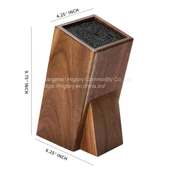 Universal Wooden Knife Set Block Western-style Knife Storage for Household Kitchenware photo-3