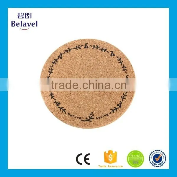 Promotional Logo Printed Cup Wooden Custom Cork Coaster Supplier's Choice
