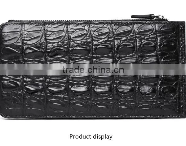 Fashion Genuine Crocodile Skin Leather Card Holder for Men Wallet photo-2