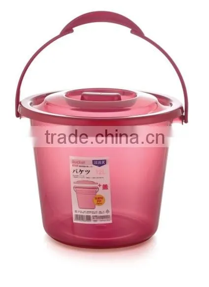 Callia Plastic Bucket With Lid and Handle Colorful photo-5