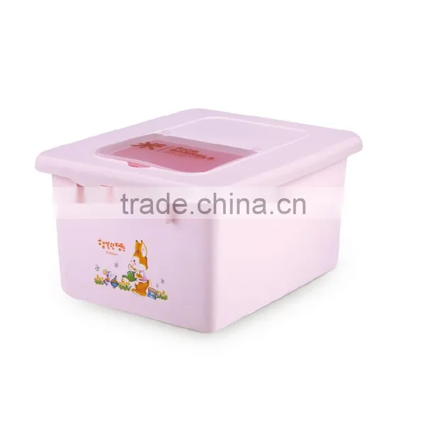 High Quality Plastic Dry Food Storage Container Rice Dispenser Box With Lid