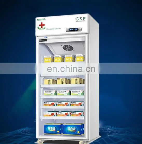 270L Medicine Shade Cabinet Commercial Medical Hospital Medicine Display Cabinet Refrigerated Single Door Pharmacy Freezer photo-5