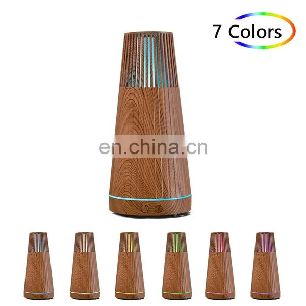 2021 Newest Electric Essential Oil Aroma Difuser Natural Wood Grain Ultrasonic Aroma Humidifier photo-2