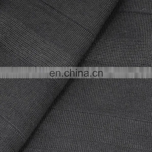 High Stretch Chinese Factory Price Jacket Cuff Jacket Ribbed Solid Rib Knit Fabric photo-3