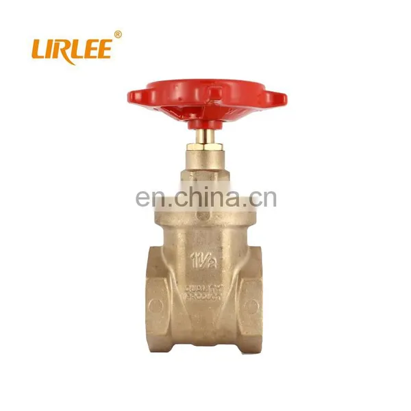 LIRLEE Durable Water Control Handwheel Stem Extension Bronze Kuningan Gate Valve photo-2