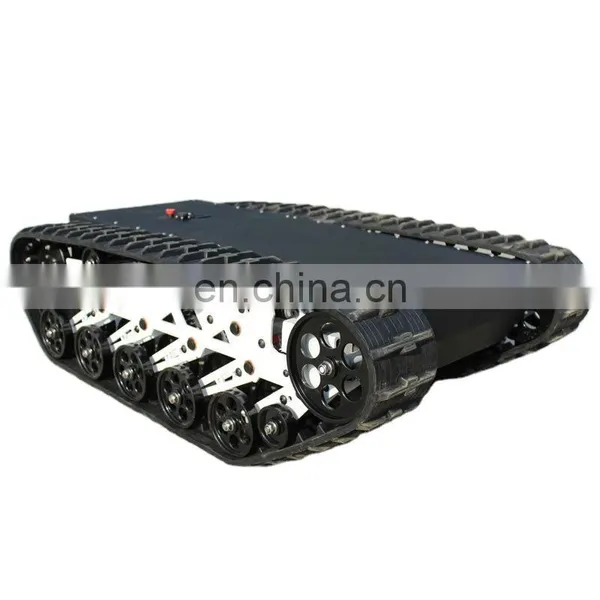 Outdoor Remote Controlling Mobile Rubber Robot Platform Tracked Vehicle photo-5