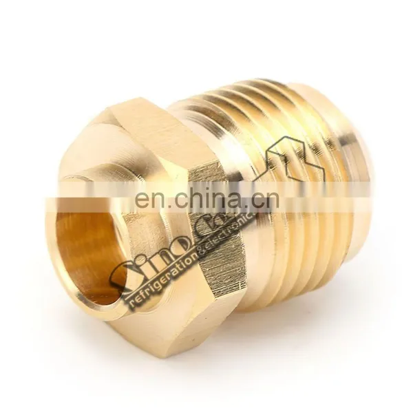 HVAC Air Conditioner Nut Fitting Coupling Connector Adapter Copper Refrigeration Forged Flare Brass Flare Union photo-3
