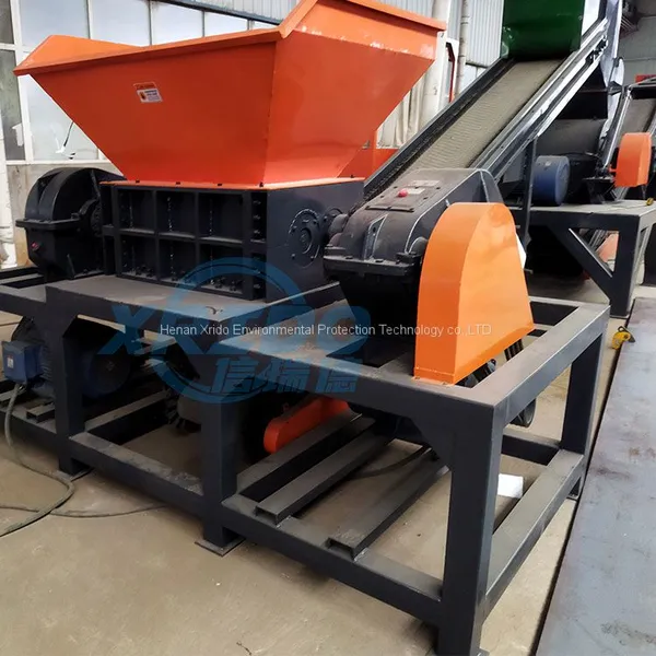 Automatic Waste Shredder Hot Selling Plastic Shredder Double Shaft Shredder for Scrap Metal Wood Plastic Rubber photo-3