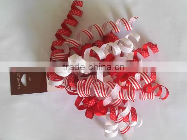 Fabric Wrapping Curly Ribbon Bows/Giftwrap Curling Bow Made by Fabric photo-4