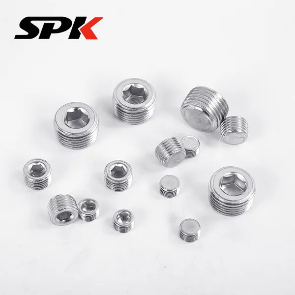 304 Stainless Steel Taper Thread Hexagon Socket Plug (Model 4TN), 1/8