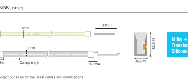 New Design Colors Silicone Material Ip67 Waterproof Outdoor 10w Smd2835 6mm Width Led Flex Neon Light photo-3