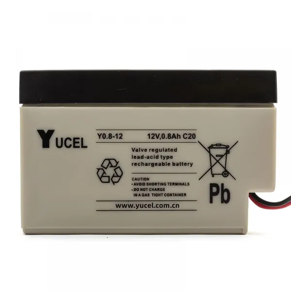 YUCEL Battery Y0.8-12 12V,0.8Ah C20 Made in China MSDS / DGM / UN38.3