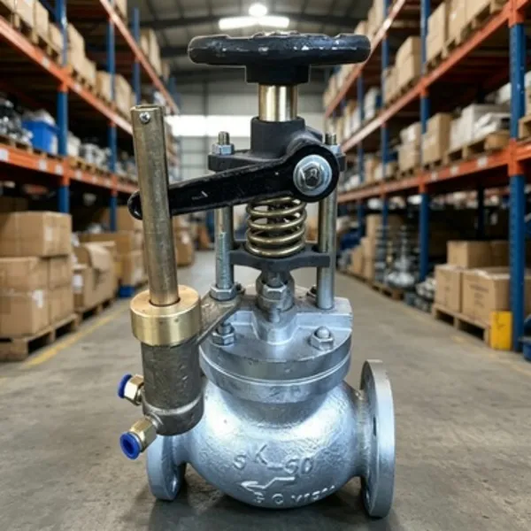 JIS F7399 WCB Straight Pneumatic Quick Closing Valve, Standard Compliant for Marine Use photo-5