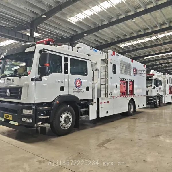 Sinotruk Sitrak Emergency Flood Prevention and Rescue Vehicle With High-flow Drainage and Integrated Luffing Jib Crane