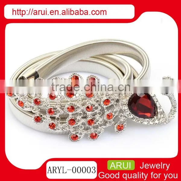 Fahion Adjustable Sexy Belly Chain Sapphire Peacock Waist Chain photo-4