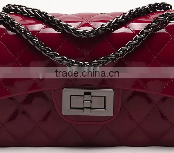 Ling Grid Chain Jelly Handbag Fashion photo-4