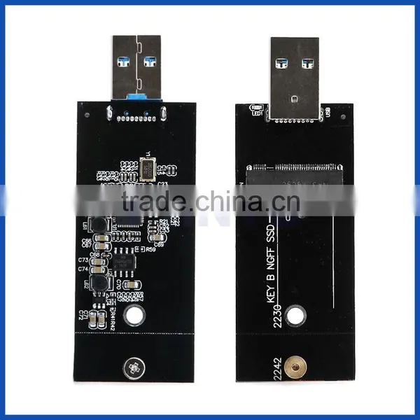 External USB3.0 to 2230/2242mm M.2 NGFF SSD Enclosure Storage Case photo-3