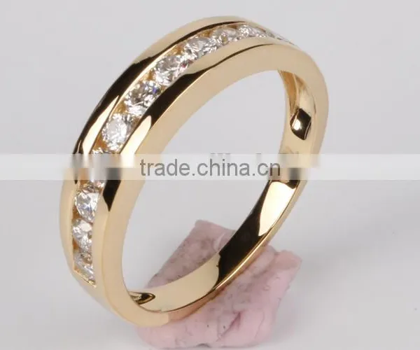 Wholesale Jewelry 2015 Fashion Design 925 Silver Ring Flower CZ Gold Plated Ring photo-3